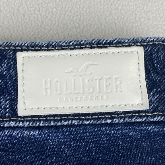 Hollister Jeans Womens 27 Two Tone Distressed High Rise 90s Y2K Denim - Picture 10 of 16